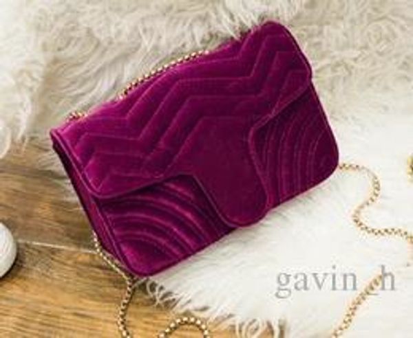 

nice velvet bbag women famous shoulder bags real leather chain crossbody bag fashion handbags women bags two size 446744 4434