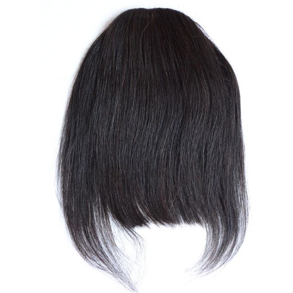 Virgin Brazilian Human Hair Bangs Silk Straight Raw Unprocessed