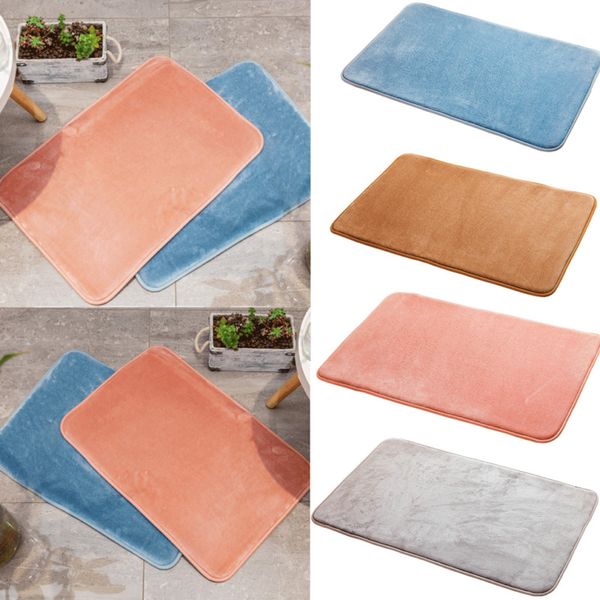 

non-slip soft fluffy rug shaggy floor mat pads bathroom home decoration