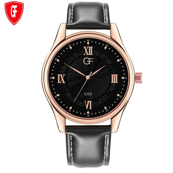 

ccq reloj hombre 2019 man leather watch whatever late anyway letter watches new pointer glow man sports watches hour, Slivery;brown