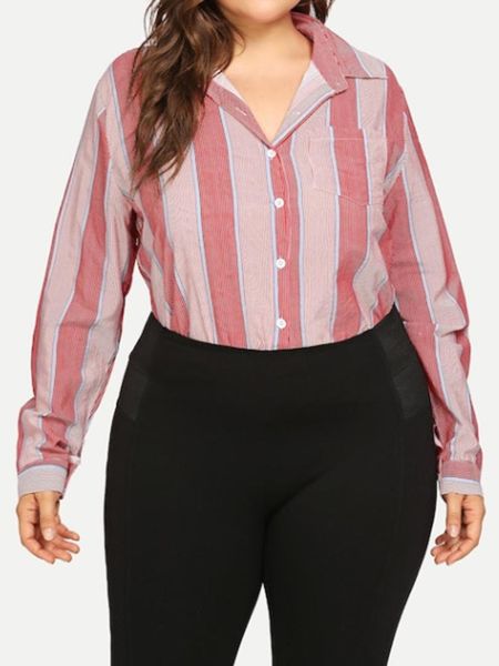 

casual plus size long sleeve blouse shirt fashion ladies xl-4xl polyester, White