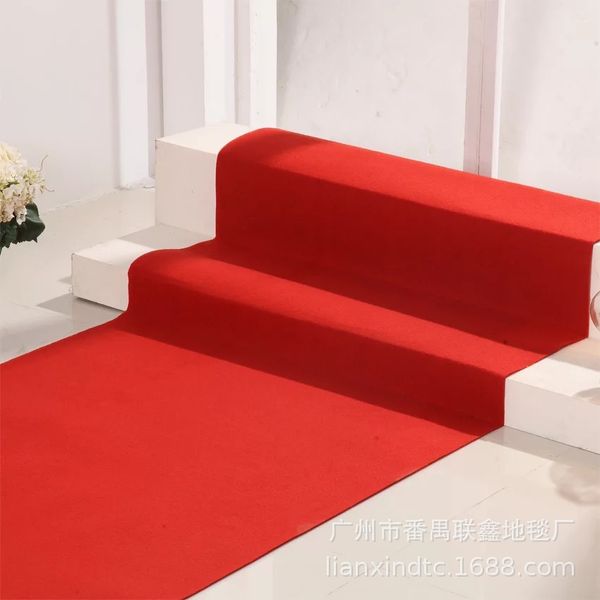 

thick disposable red rug wedding l activity opening ceremony stage exhibition welcome hallway stairs rug