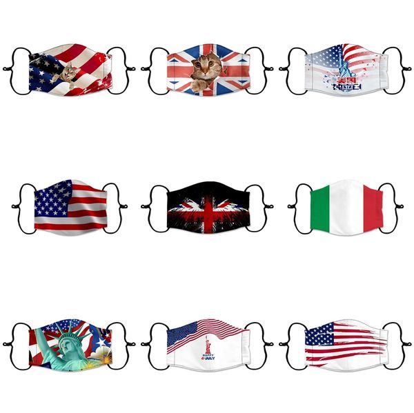 

fashion breathable face mask designer mask washable dustproof riding cycling men and women outdoor sports print mouth cotton masks #9871