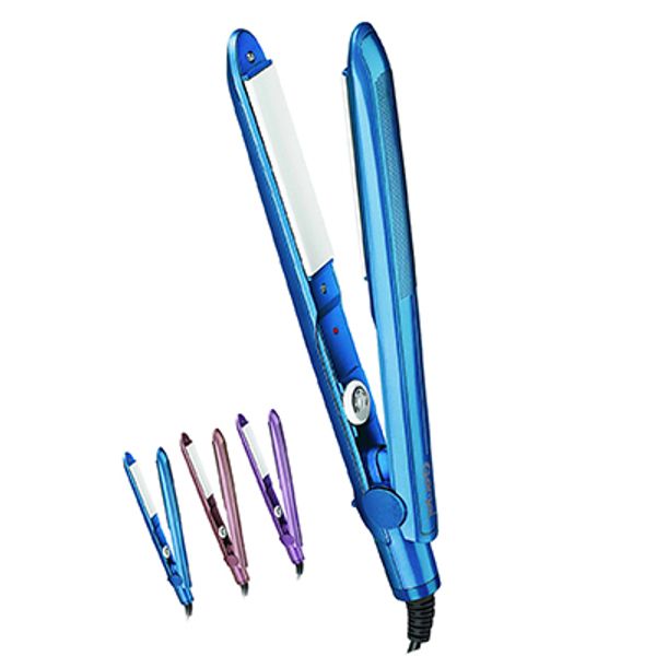 

2018 travel hair straightener electric flat iron smoothing hair straightener ceramic straightening iron max 400f ripple, Black