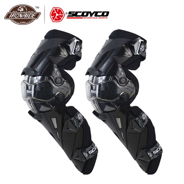

scoyco motorcycle knee protection motocross protector pads guards motosiklet dizlik moto joelheira protective gear knee pads, Black;gray