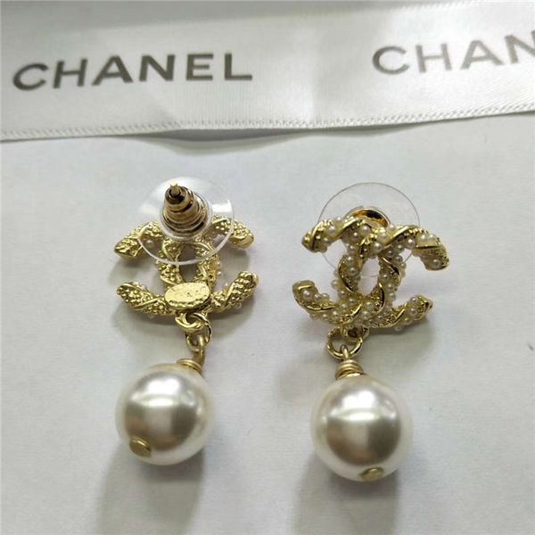 

2019 famou de igner gold plated ear tud fa hion tainle teel earring for women girl whole ale, Golden;silver