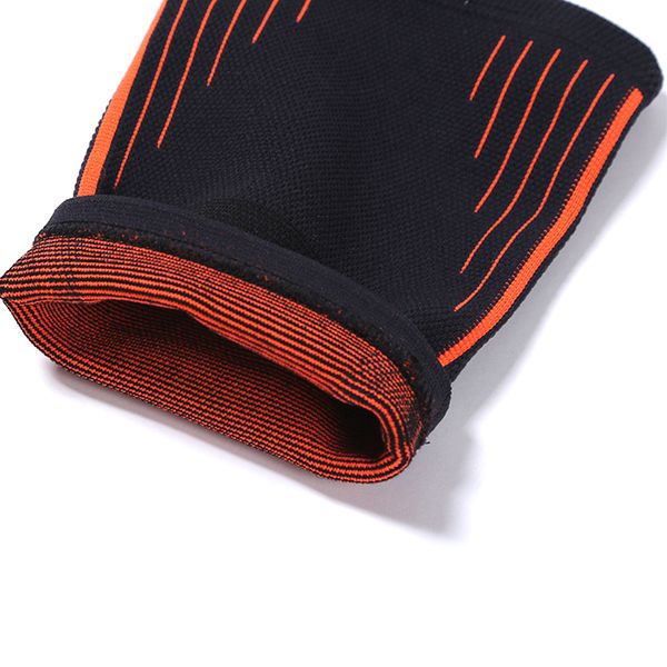 

reduce harm portable safe sports nylon outdoor fitness elastic wrap leg support thigh protect running practical soccer, Black