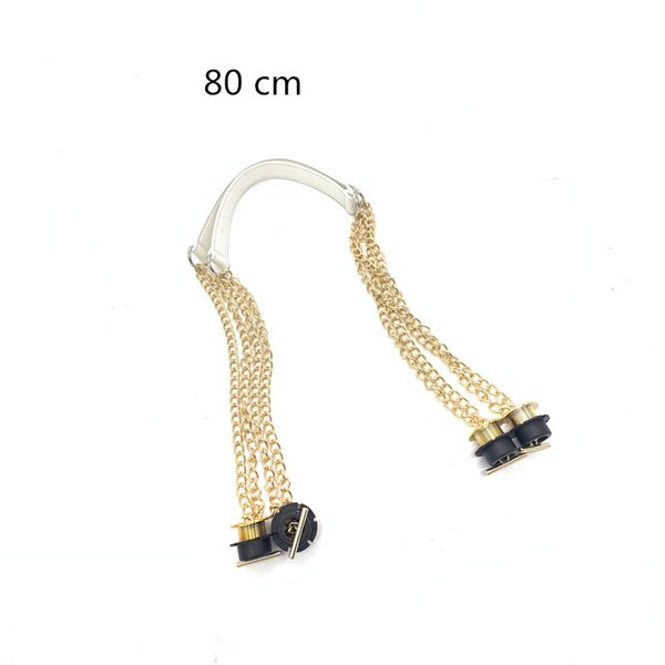 

white gold long length bag handles for obag bag, Black