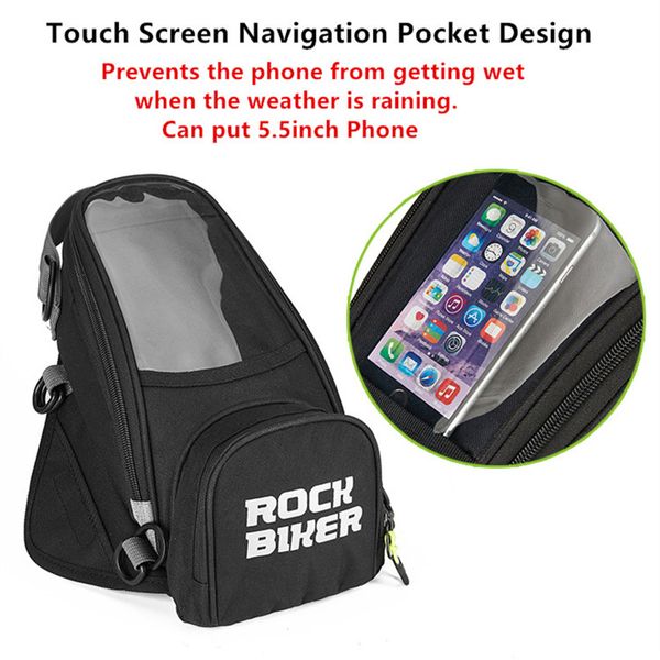 

motorcycle tank bag for phone / gps motorbike oil fuel tank bag magnetic saddle motorcyclewaist drop leg pernera moto
