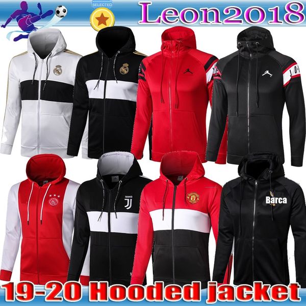 

2019 real madrid jacket hoodie 19 20 p g mbappe ronaldo football jacket ajax me i griezmann pogba pari occer track uit, Black;yellow
