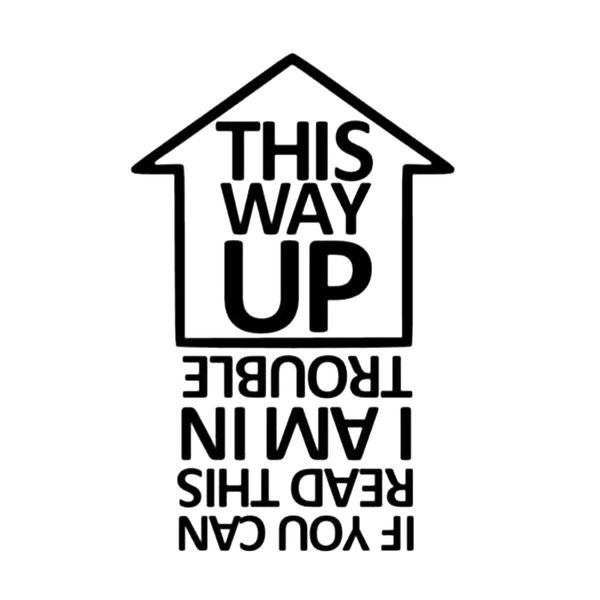 

17*11cm this way up vinyl sticker funny car window bumper novelty jdm drift vinyl decal sticker