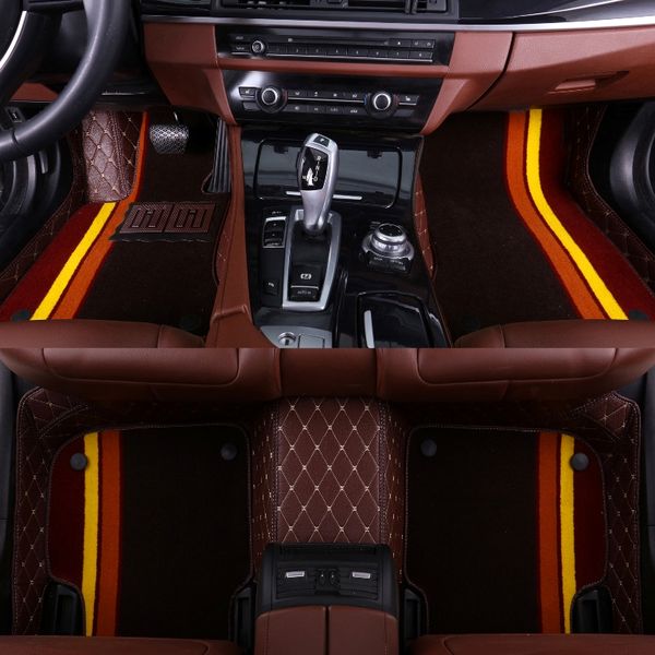 

car special car floor mats for kia rio k2 spectra cerato forte 5d heavy duty foot case styling rugs carpet liners (2005
