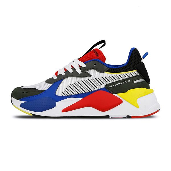 blue red and yellow pumas