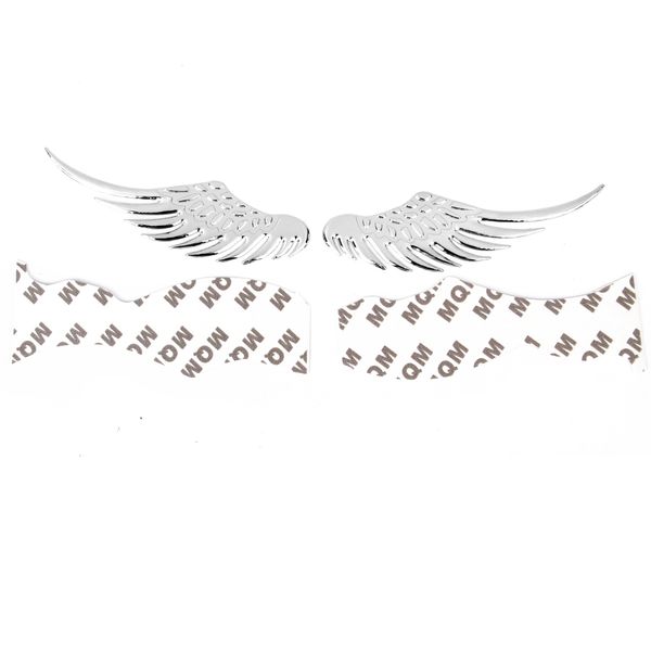 

pair 3d wings car auto badge decals