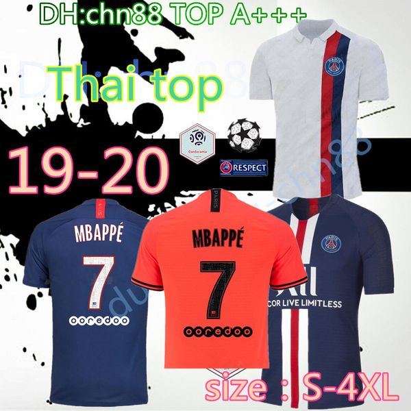 

Size 4xl 2019 2020 p g mbappe occer jer ey cavani verratti thailand 19 20 pari football hirt kimpembe cami eta de futbol
