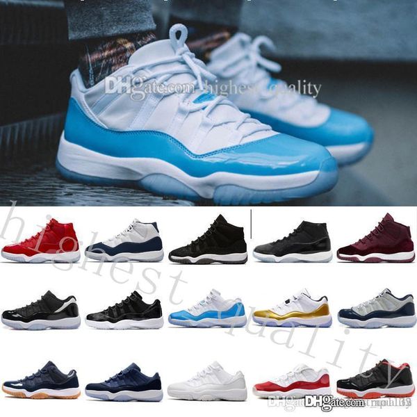 

new 11 low white red navy gum basketball shoes bred georgetown space jam citrus gs basketball sneakers women men 11s low athletic xi