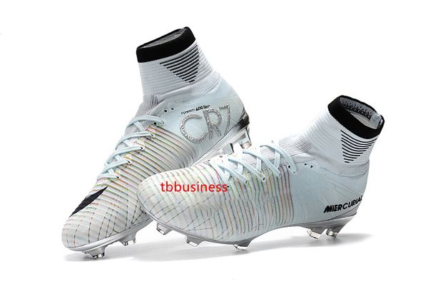

футбольные бутсы белый серебристый cr7 100% оригинал криштиану роналду футбольные бутсы mercurial superfly 7 elite 360 se sx neymar jr футбо