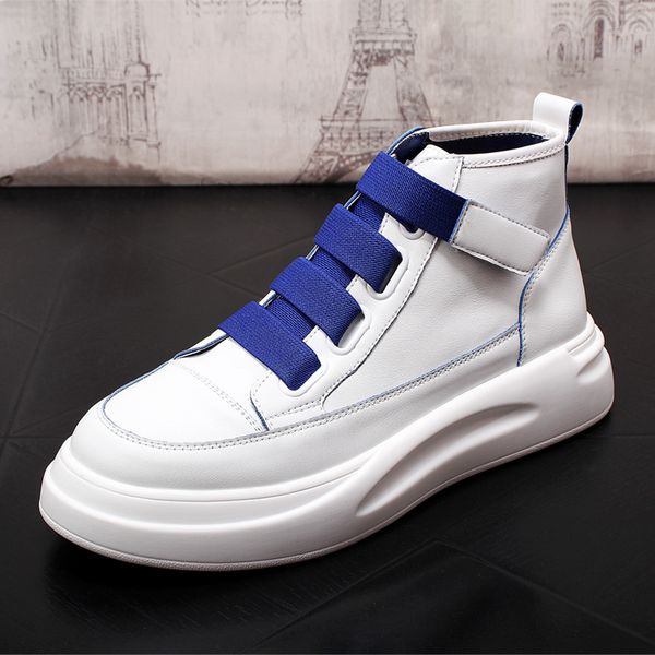 

популярные hip hop ковбойские сапоги мужская натуральная кожа ботильоны мода черный белый мужчина работы повседневная обувь кроссовки, Black