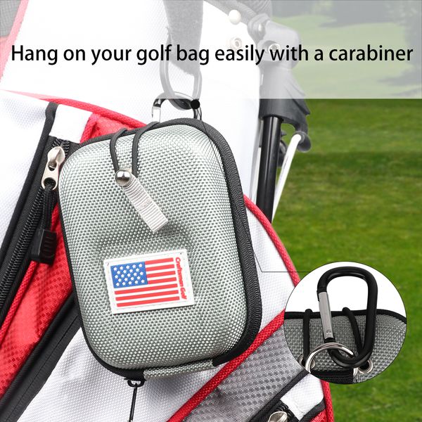 

craftsman golf rangefinder hard case cover with carabiner clip compatible with most model