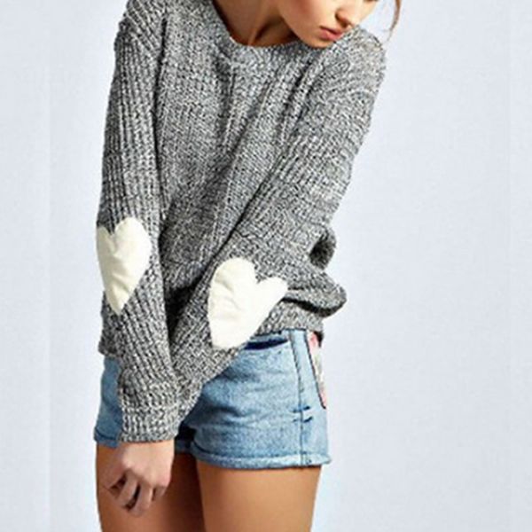 

winter love heart sweater long sleeve knitt sweater women loose cardigans outwears knitwear new fashion sweter mujer, White;black