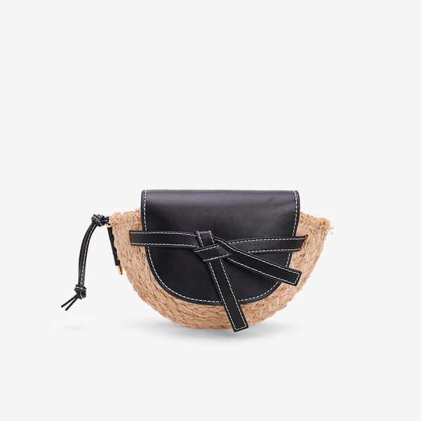 

lafite grass cover straw bag shoulder girl woven bag beach handbag