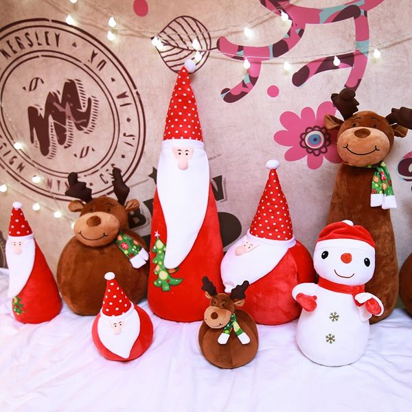

christmas decoration pendant santa elk snowman decoration standable doll plush toy children's toy gift
