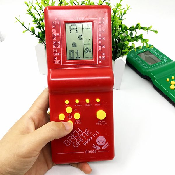 

classic handheld game machine tetris brick kids game machine toy with music playback without battery wholesale