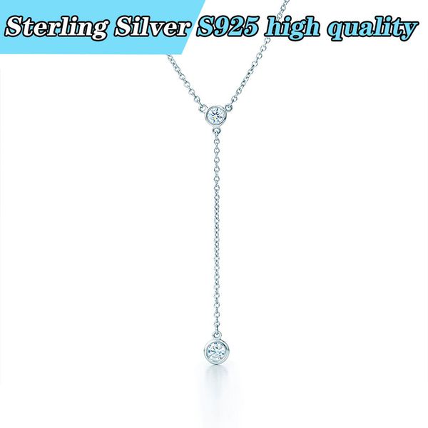 

оригинальная европейская и американская мода стерлингового серебра s925 кулон ожерелье подходит для подарка на день рождения девушки, Silver