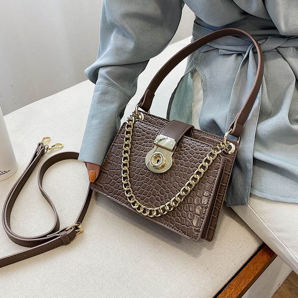

2020 каменный узор искусственная кожа crossbody сумки для женщин лето мини плечо messenger сумки цепи дизайн сумки для рук