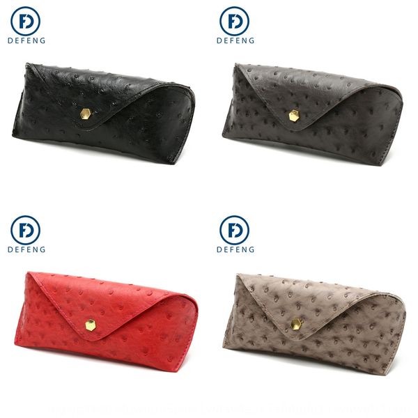 

deyi 2020 soft bag leather sun case sun case myopia glasses box plain glasses box 07