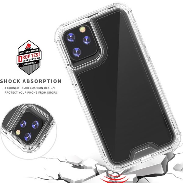 

new hard pc front fram defender combo case triple robot clear transparent hybrid cover for lg stylo 5 4 aristo 3 k40 k30 2019 aristo 4 plus