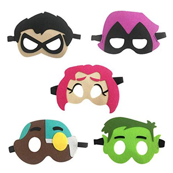 

party mask teen titans children mask cosplay theme party dress boy and girl birthday supplies for kids