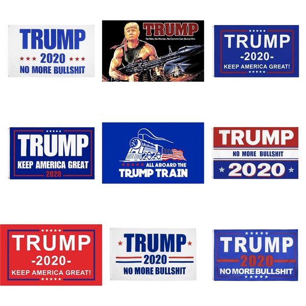 

90*150cm donald trump flag 2020 make keep us america great burlap garden flag double sided premium fabric outdoor decoration banner #998
