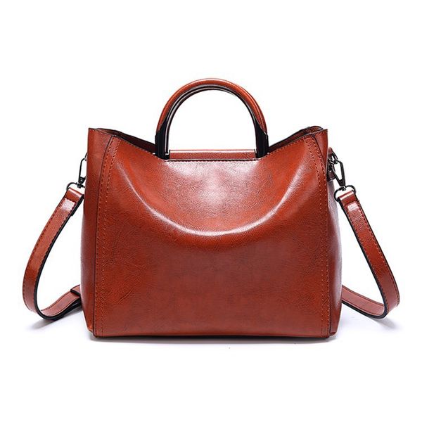 

новый стиль масло воск кожаная сумка мода crossbody сумка