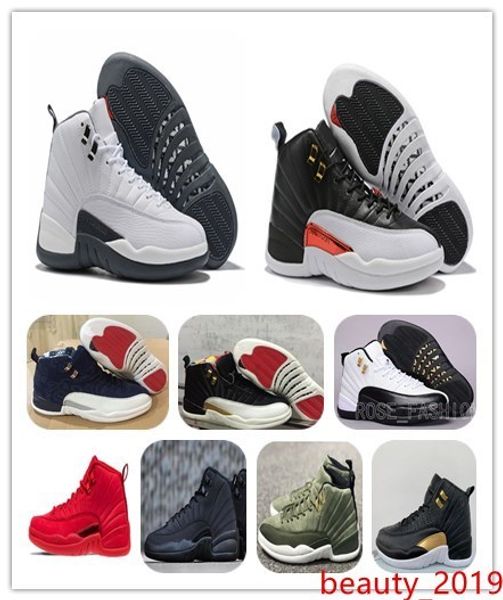 

with 12 reverse taxi basketball shoes 12s cny white grey gym red midnight black xii flu game sports sneakers ment