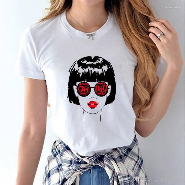 

printed t shirts summer fashion casual short sleeved white girls designer tees women cute 3d
