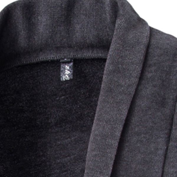 

mens solid blazer cardigan long sleeve casual slim fit sweater jacket knit coat js25, White;black