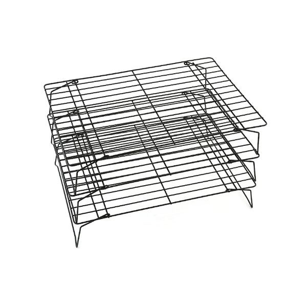 

cake storage shelf 3 layer folding carbon steel cooling cake tool baking tools drying cake stand cooling rack other bakeware