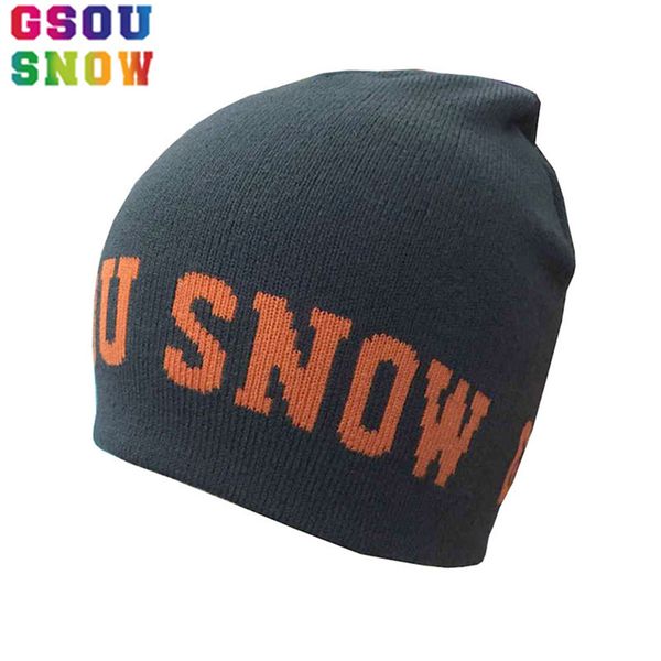 

gsou snow winter adults ski hats keep warm thicken caps for men/women outdoor monutaineering hiking snowboard knitting caps, Black;white