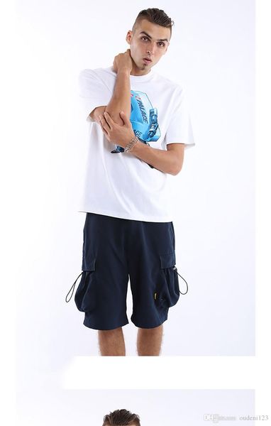 

дворцы модельер марки футболка 2020 летних мужчины женщина с короткими рукавами растворенного мусора треугольник мужской футболка верхняя ул, White;black