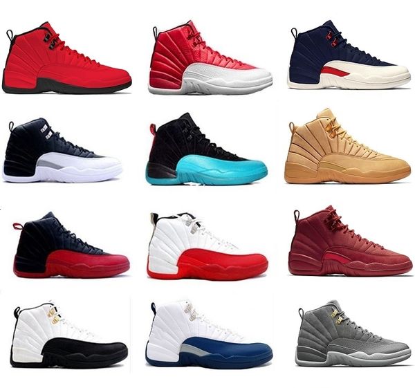 

высокое качество 12 12s мужчины женщины баскетбол обувь ovo белый такси flu game gs мичиган playoffs gym red cherry синий nyc утепленные кро