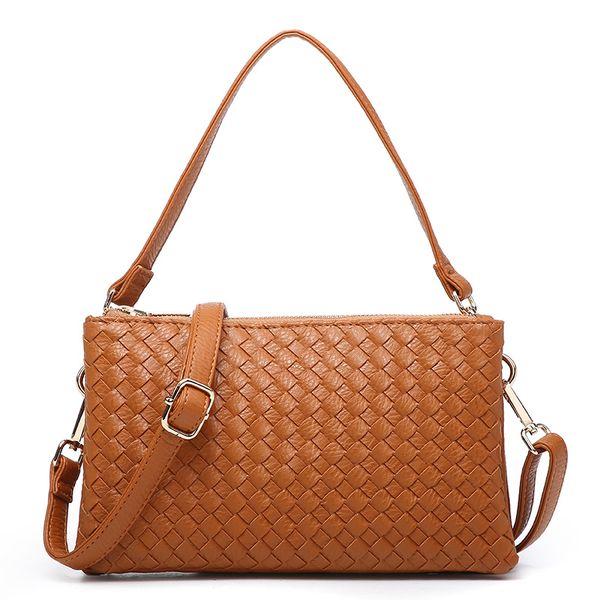 

новые handmade сплетенный сумка 2 zipper женщины сцепления сумка мода женские сумки