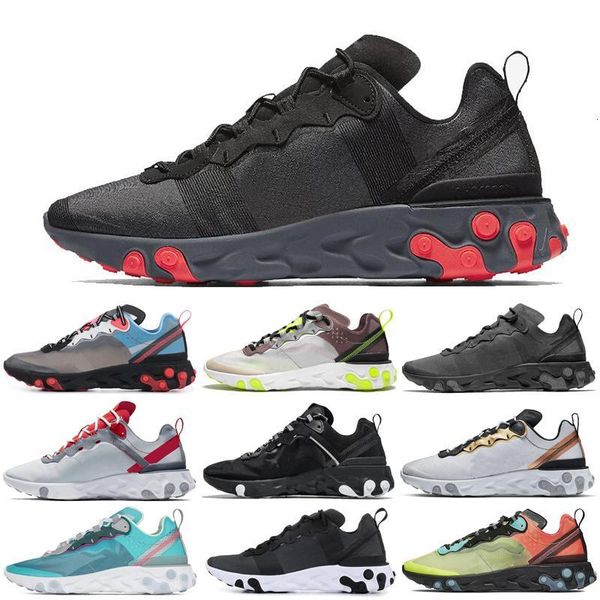 

react element 55 87 кроссовки se заклеенные швы королевский оттенок солнечный красный металлик золото мужские женщины тренер спортивные крос