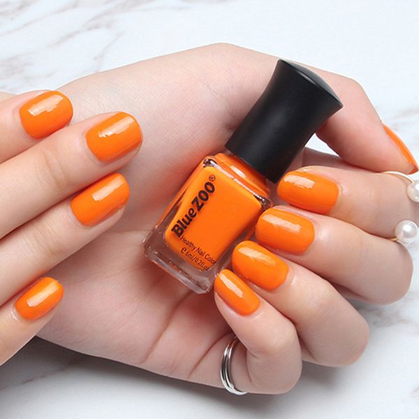 

6mlc orange nail polish mixed nail soaked uv gel polish set with uv lamp