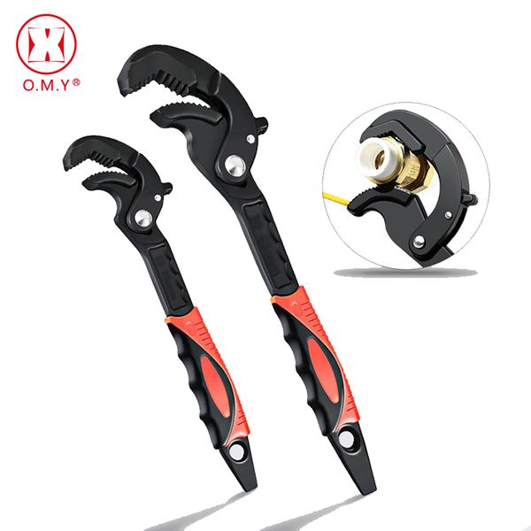

30-60mm multifunctional pipe wrench opening adjustable household universal heavy duty manual repair tool ratchet allen wrench