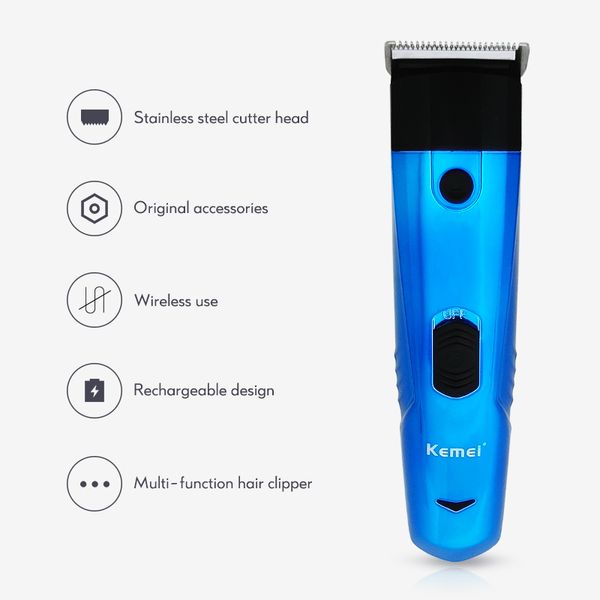 

kemei 891 rechargeable electric hair razor 6 in 1 multifunctional hair cutting machine electric beard trimer f30