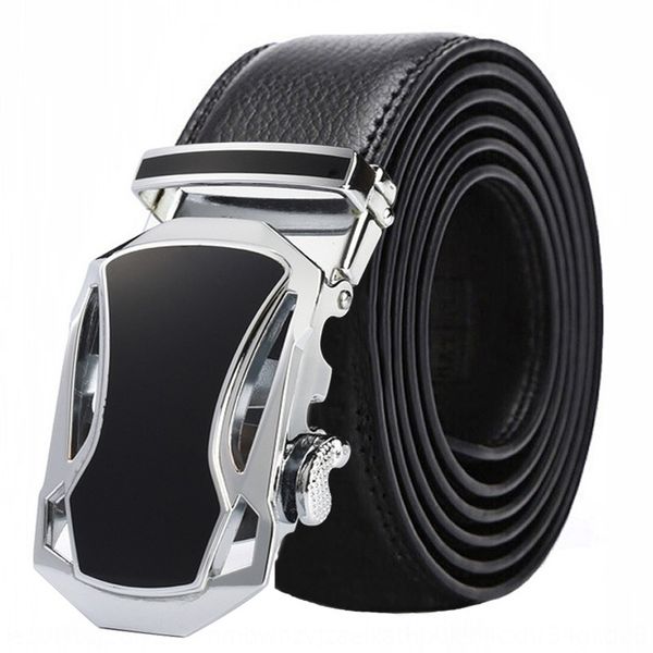 

men's belt black sports film plastic car stickers car stickers automatic buckle belt business leisure, Black;brown