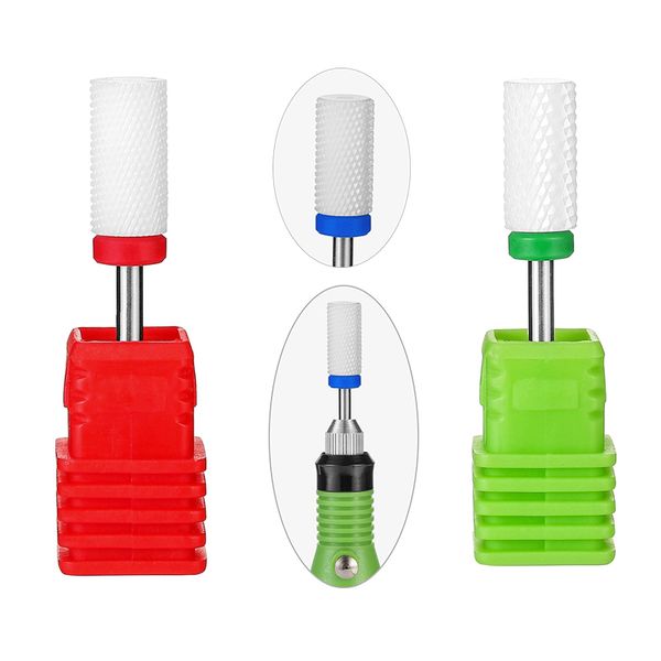 

Mei ha 2 35mm ceramic nail drill bit rotate burr milling cutter bit for manicure pedicure tool electric nail drill acce orie hf0011