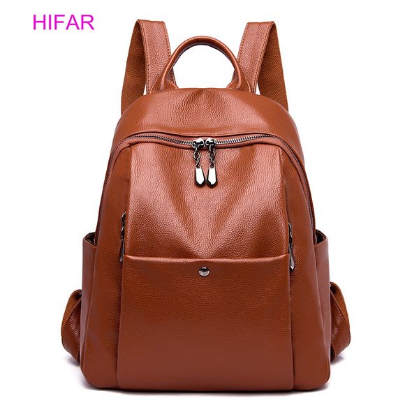

new classic women backpack leather backpacks school bags for teenage girls bagpack mochila feminina sac a dos femme