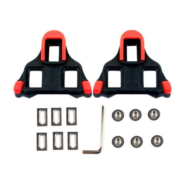 

a set of 2 x bicycle self-locking pedal cleats set yellow for sm-sh11 spd-sl for road mountain bicycle accessories